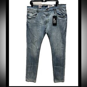 Evolution in Design Slim Fit Mid Rise Light Wash Jeans 38x34